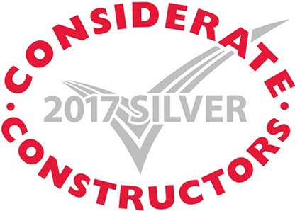 Considerate Constructor 2017 Silver Award logo